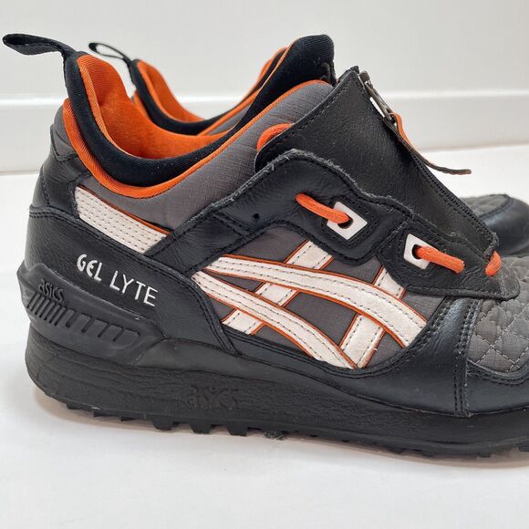 Asics GEL-LYTE MT‎ Zip Sneakers Men\'s Size 8.5 Black Orange Vintage 1191A143-001 main image 5
